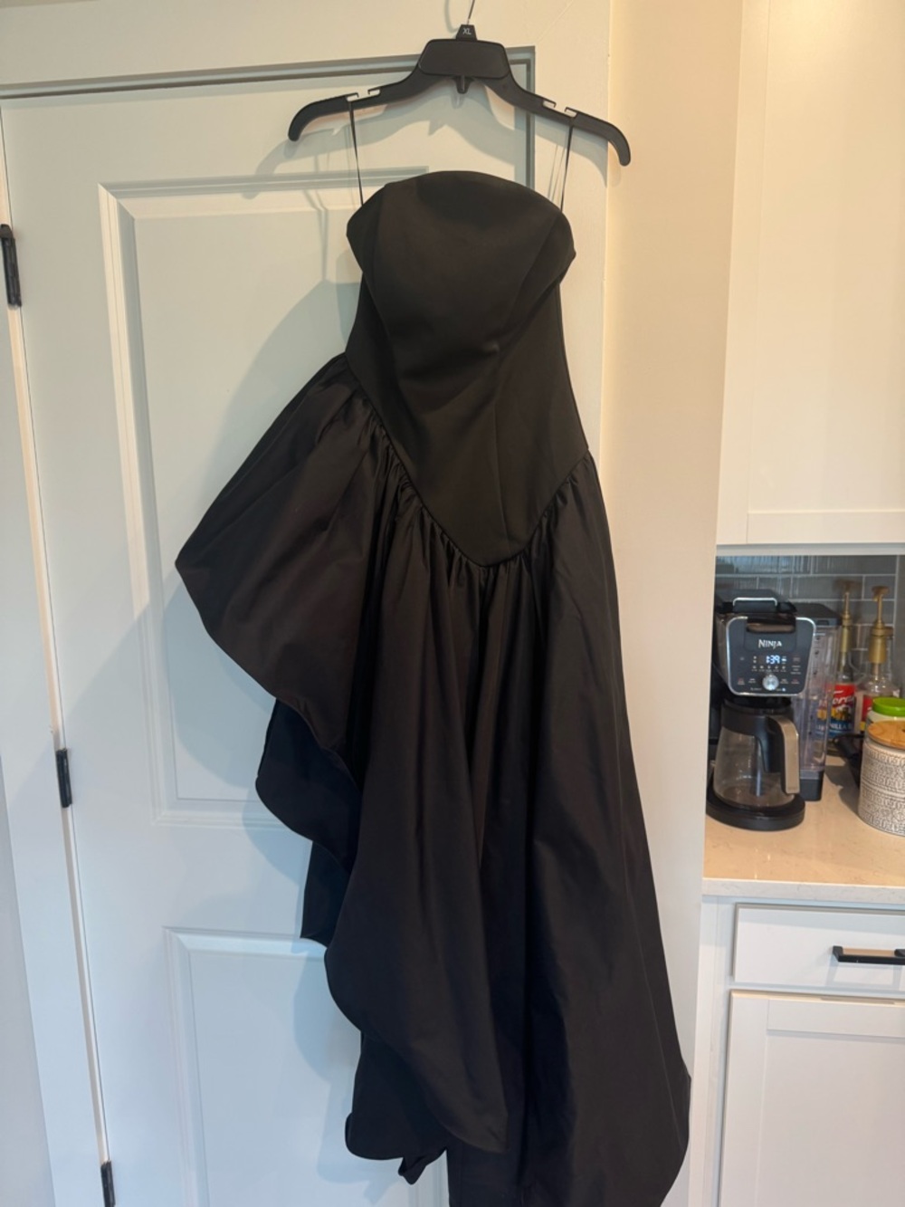 ASOS Black Asymmetrical Gown (black)